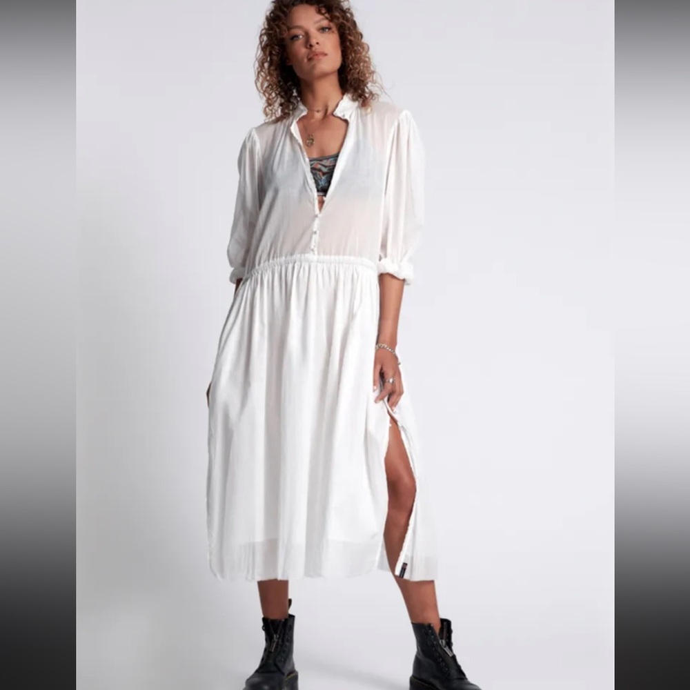 One Teaspoon White Midi Dress